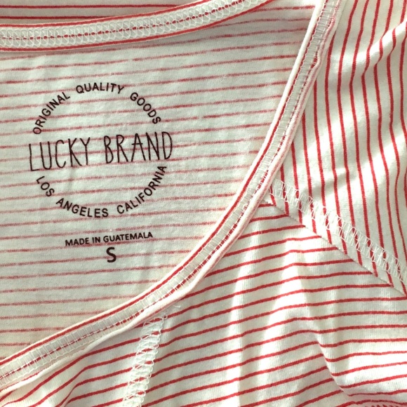 Lucky Brand Striped Namaste Matchbox Print Tank, S - Picture 7 of 8